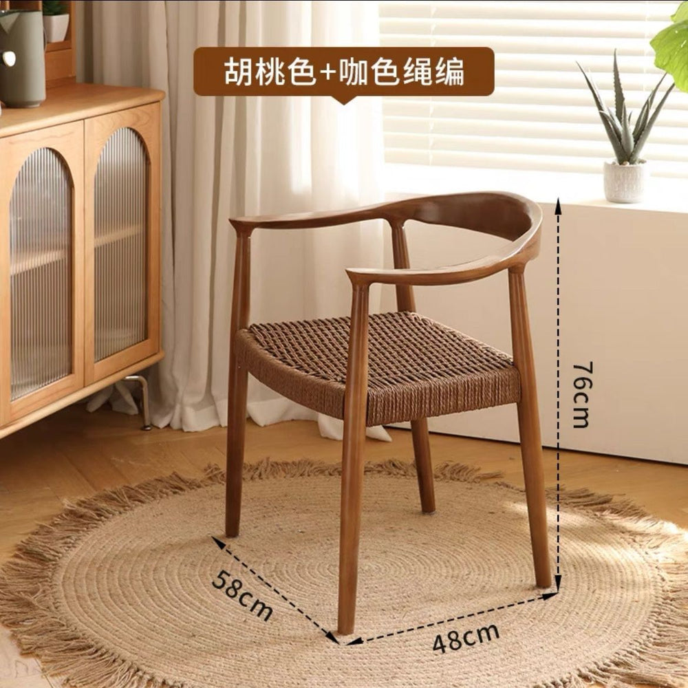 All solid wood chinese restaurant dining chair creative study back chair shu president chair sales department tea making log negotiation chair