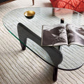 Coffee table solid wood multi-functional tea table living room for home table popularins style populartransparent glass normcore tea table