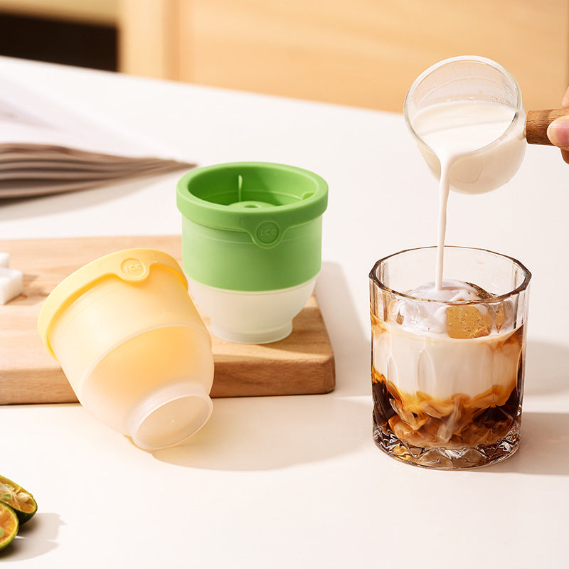 Whiskey round ice ball mold - food grade, home use, ice cube maker, quick-freezing round ice ball tray model - wholesale
