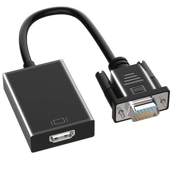VGA to HDMI converter with audio with power supply vga male to hdmi female audio display high definition adapter cable