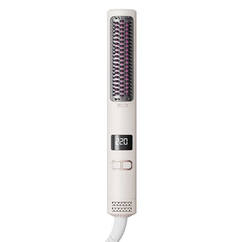 Cross-border cold wind comb hot and cold wind hair straightener, curly hair dual-purpose electric curling iron hair straightener, household fluffy comb