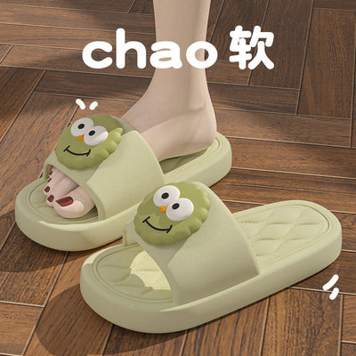 2025 new women's summer slippers - cloud-like comfort, soft sole, non-slip, thick-soled, one-strap sandals for home and bathroom use - wholesale