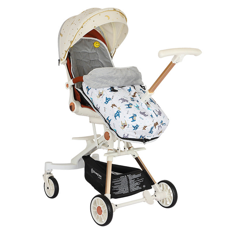 Stroller, sleeping bag, foot cover, warm bag, winter out, windproof mat, baby walking artifact, foot cover, thickened cotton pad, autumn and winter