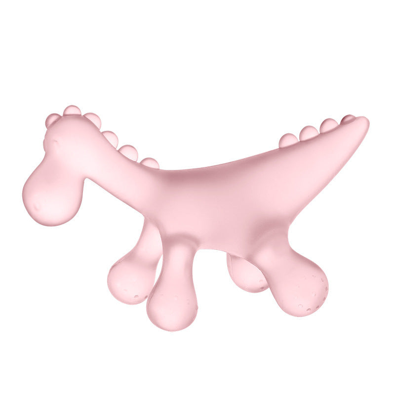 English card installation source factory infant dinosaur toothpaste bite Leke boiled food grade silicone toothpaste