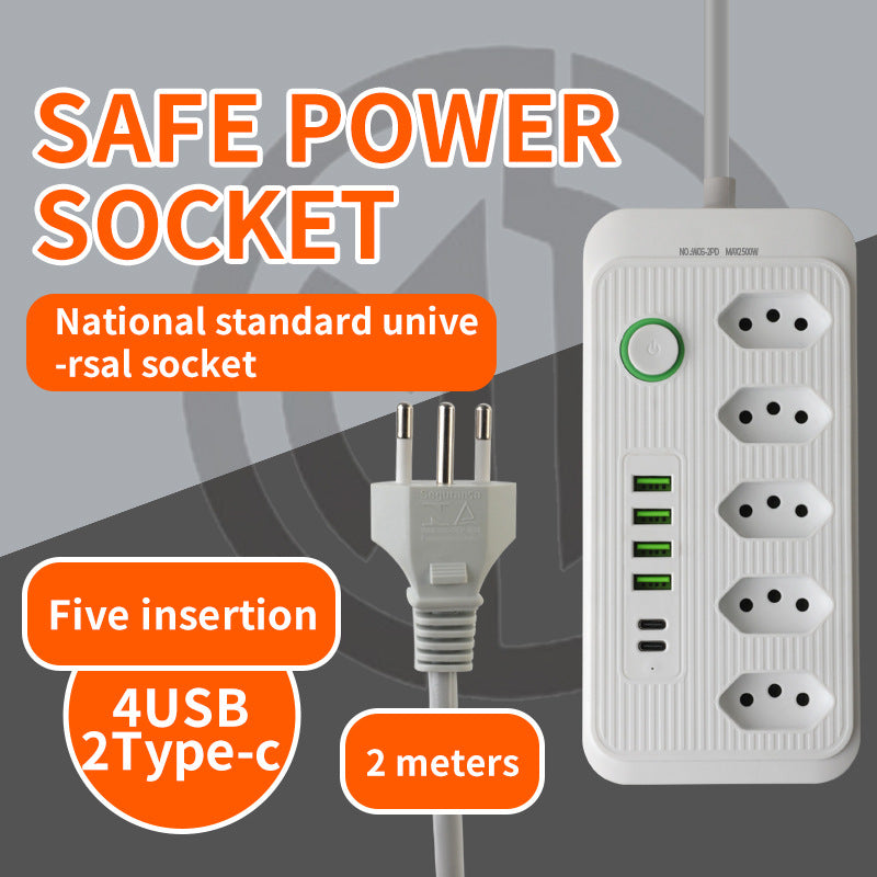 3-position 4-position 5-position socket usb power strip power strip brazilian socket south american socket paraguay socket