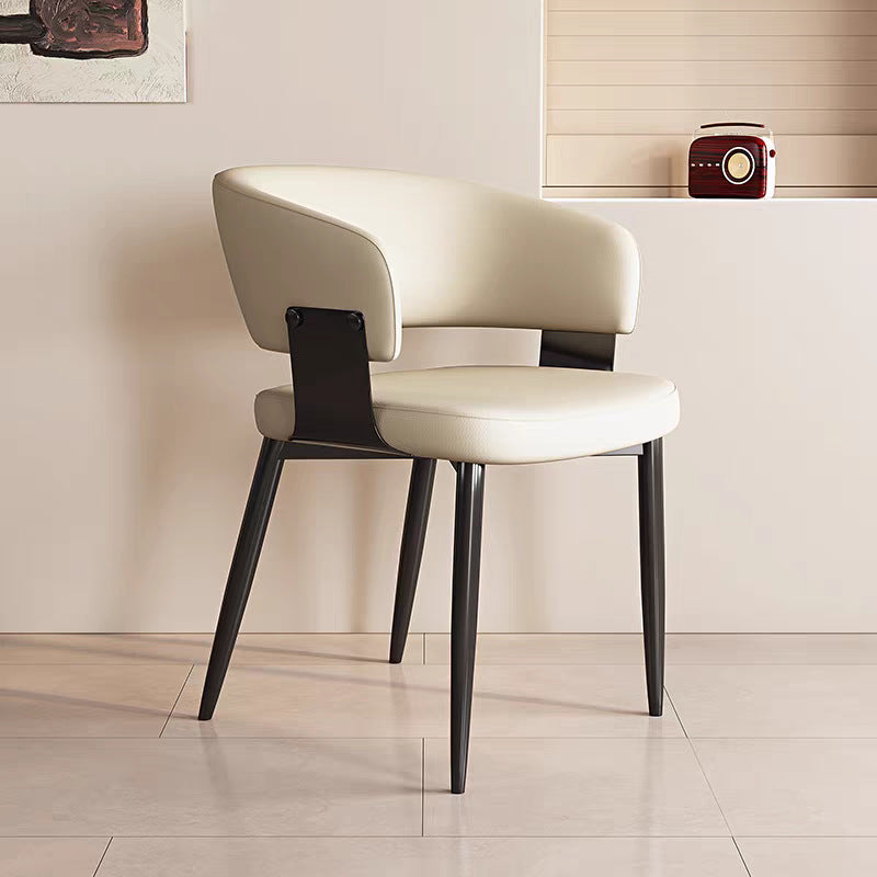 For homerestaurantscandinavian dining table and chair modern casual back chair hotel negotiation stool italian back dining chair