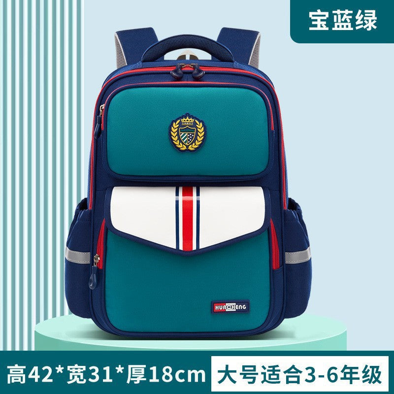 foreign trade schoolbag british style girl kids backpack to reduce the burden of spine protection primary school student schoolbag wholesale
