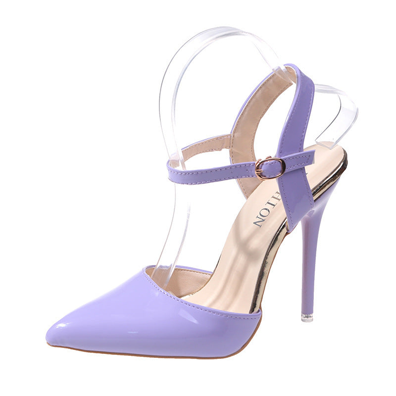2026 european and american fashion high heels - new summer collection: stiletto heels, pointed toe, stylish and sexy, plus size available, buckle closure women's high heels
