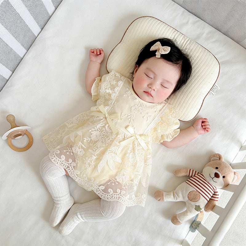 Baby dress summer clothes newborn baby girl romper full month celebration outfit summer thin princess clothes bodysuit skirt