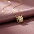 8423 white diamond petite waist gold necklace