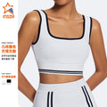 New premium yoga outfit set for women - barely there tennis top, sleeveless fitness tank, running yoga apparel