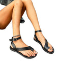 spring/summer new arrivals: european and american style women's thong sandals with buckle closure, flat sole, plus size available for cross-border e-commerce
