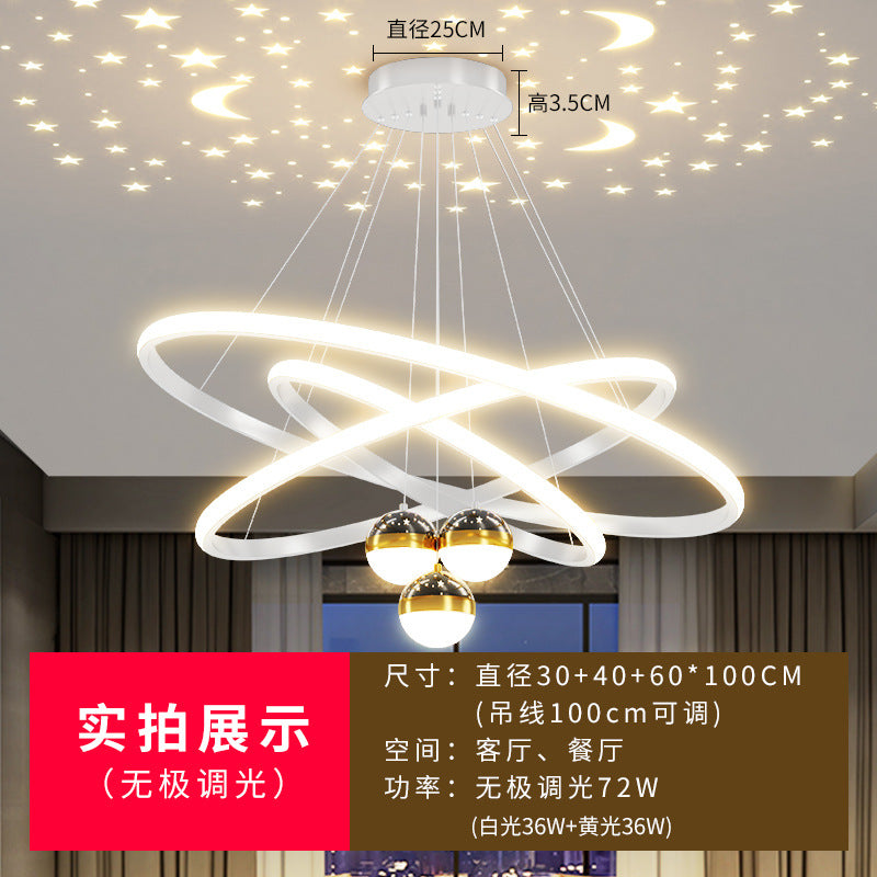 Living room light modern simple atmosphere led ceiling light new bedroom main light whole house combination package Zhongshan lighting