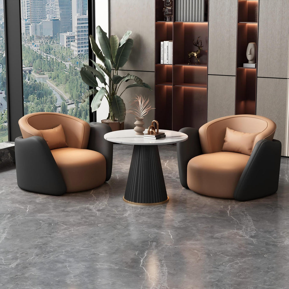 Negotiation table and chair set, lounge area, modern light luxury lounge area, reception table, negotiation table, sales office, beauty salon reception