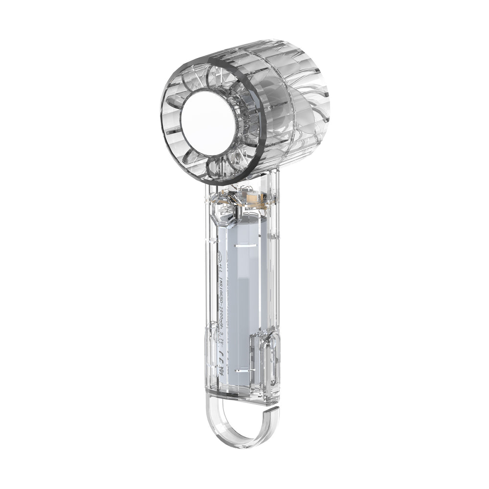 2026 mini handheld fan - transparent, extra-long battery life, portable, outdoor, small air conditioner, high-velocity fan