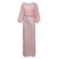 cross-border sourcing:  plus size african women's sequin chiffon christmas party evening gown dress