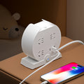 2024 new multifunctional desk lamp - bedside lamp with power strip, night light, sleep light, integrated usb socket
