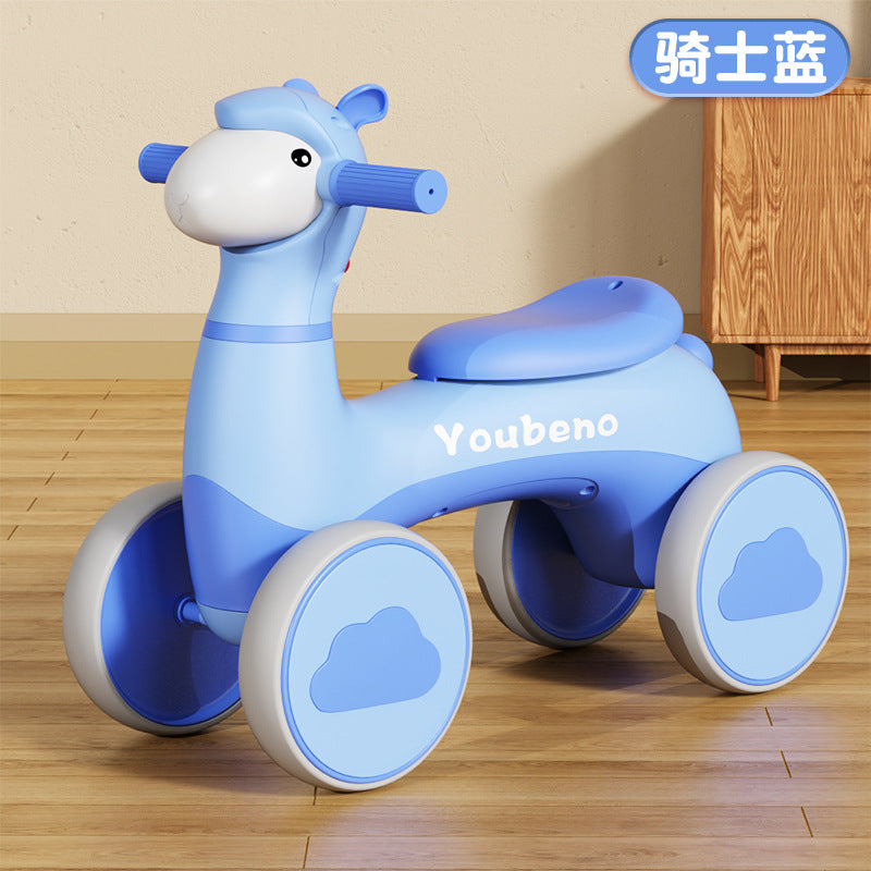 New product children's baby scooter balance car music light children's scooter four-wheel balance car manufacturer