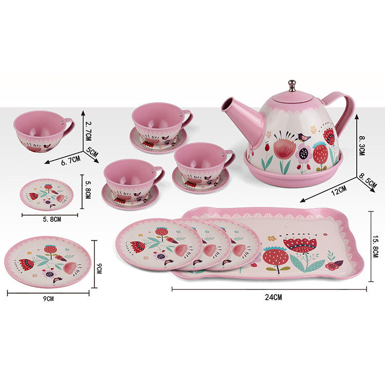 children's simulation tea set, food, dessert, cake, coffee, tea break, afternoon tea, girl's play house gift