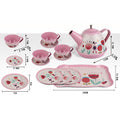 Tinplate tea set [portable gift box] 966-b7