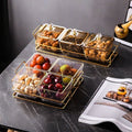Nordic light luxury plastic beauty salon fruit snack plate snack tea snack sugar ktv dried fruit plate high appearance storage
