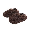 Vancahao girls' winter fleece-lined lambswool outdoor cotton shoes  korean style children's warm half-slipper fuzzy shoes