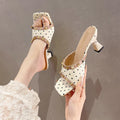 2026 summer new arrival: plus size women's studded ankle strap heels - european & american style, sexy & comfortable