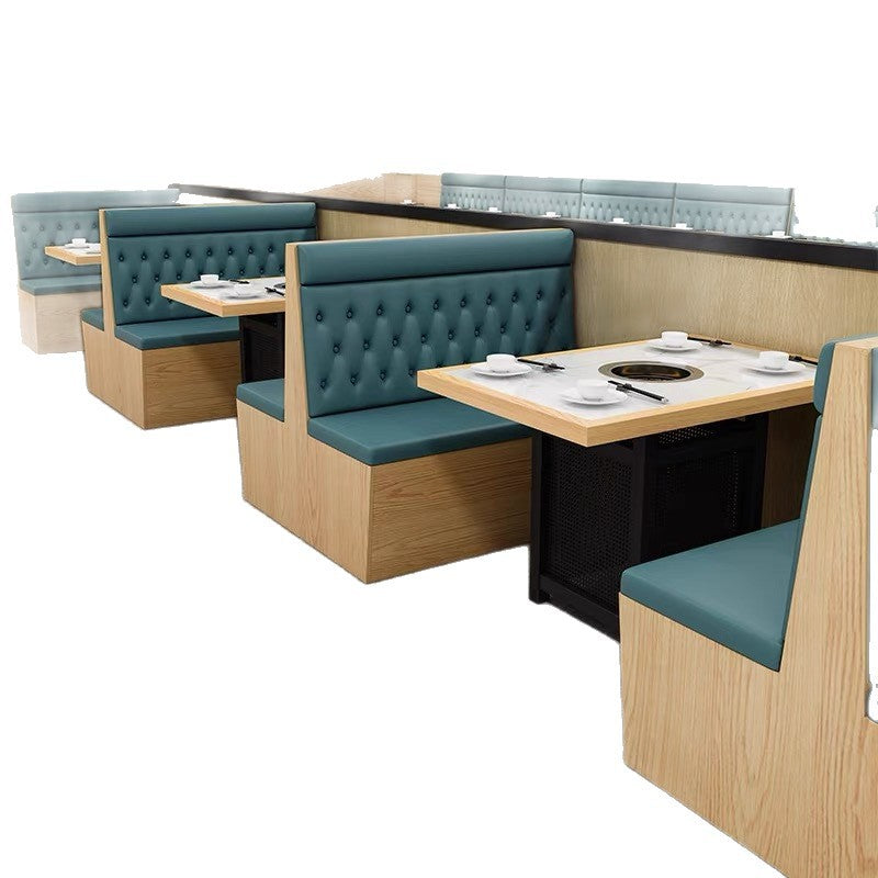 Western Restaurant Catering Hot Pot Restaurant Wall Storage Card Seat Cafe Noodle Restaurant Snack Burger Shop Card Seat Sofa Commercial