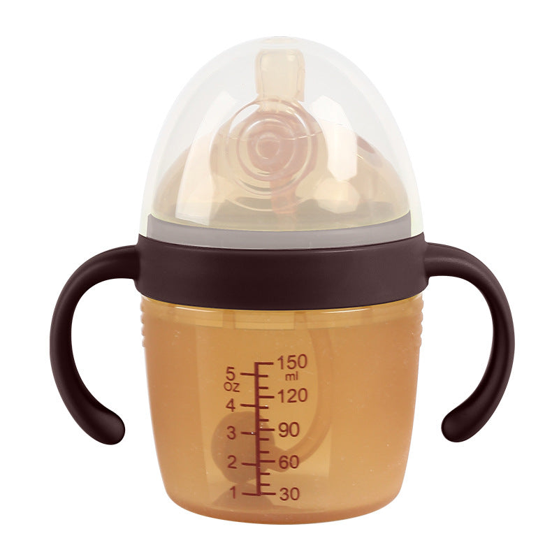 breast milk solid feeling all silicone feeding bottle nano silver weaning artifact baby anti-flatulence feeding bottle 150ml