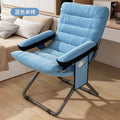 Beanbag chair single chair student dormitory computer chair plaid long sitting balcony small sofa bedroom backrest lounge chair