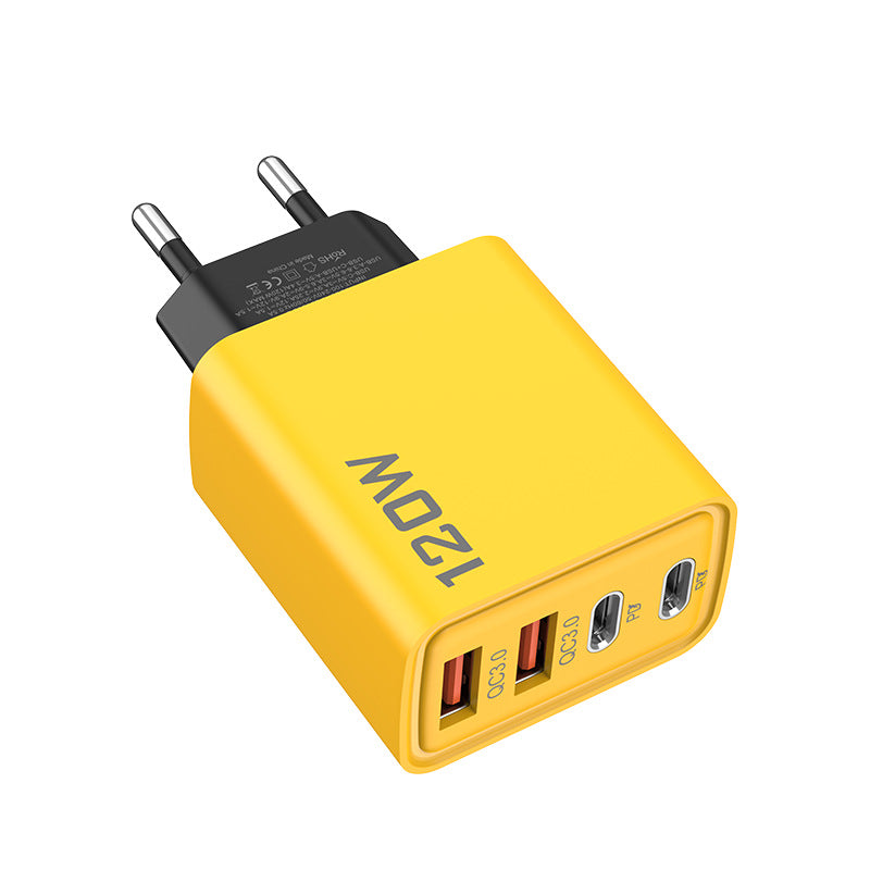 exclusive dual pd + dual usb type-c mobile phone charger multi-port european and american standard british standard travel fast charging head