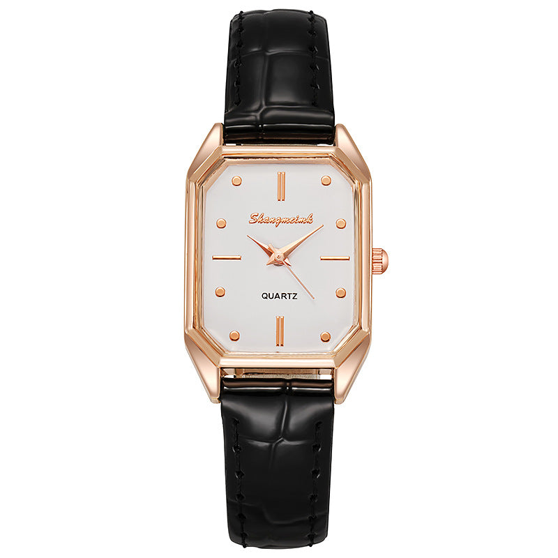 2022 tiktok & kuaishou traffic-driving exquisite little green watch women's quartz watch live stream square ladies' watch