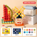 Kids snowflake thickened large building block assemble toys girls boys kindergarten baby educational puzzle inserts