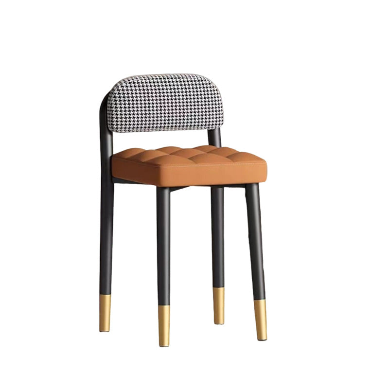 Stool back chair bedroom dressing table makeup chair for home stackable soft pack restaurant dining chair bar chair accessible luxury