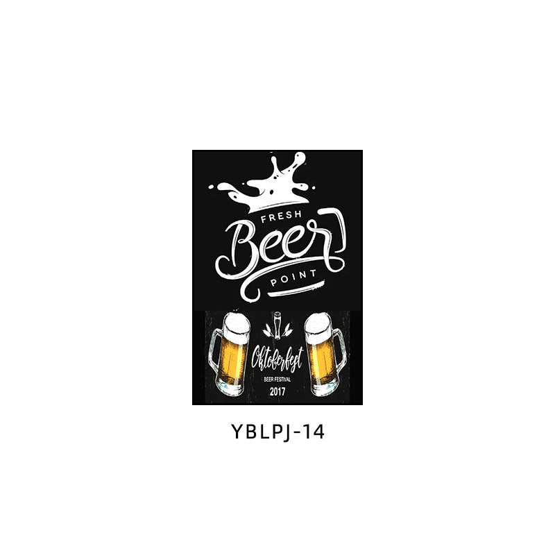 Beer painting industrial style bar decoration painting music dining bar KTV box izakaya pub barbecue shop mural