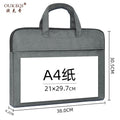 Large capacity canvas briefcase - office handbag, document bag, conference bag, laptop bag, file bag, business bag - custom printing available