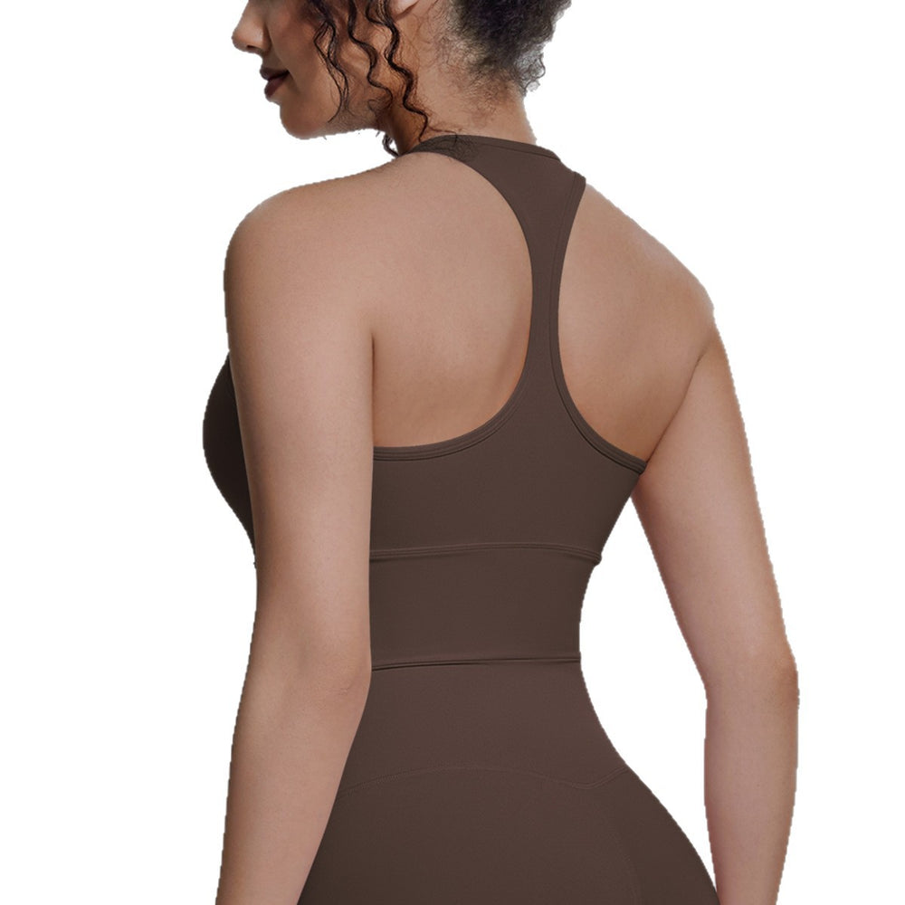 New arrival cross-border pure color i-shaped back tight breathable sports intimates running fitness yoga wear vest tops for women