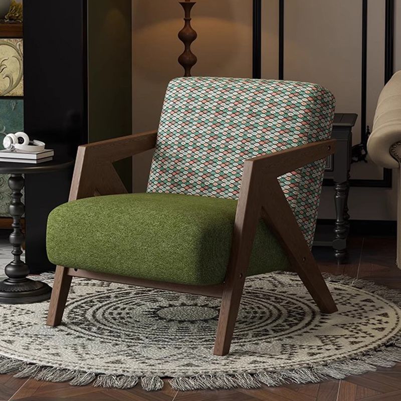 Single sofa chair popular richard solid wood lazy sofa milk tea shop coffee shop table and chair combination b&b sofa