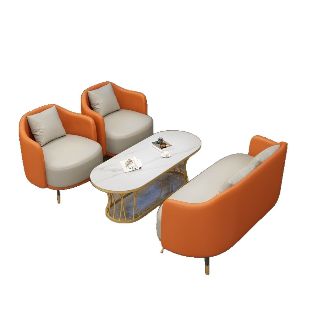 Negotiation table and chair combination sales office reception table and chair shopping mall beauty salon casual single sofa coffee table combination