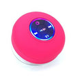 Bathroom waterproof wireless bluetooth speaker with color-changing lights, suction cup mount, mini outdoor rechargeable desktop speaker