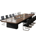 Customizable office conference table, modern minimalist conference room table and chair set, long table for meetings, negotiations, and employee training