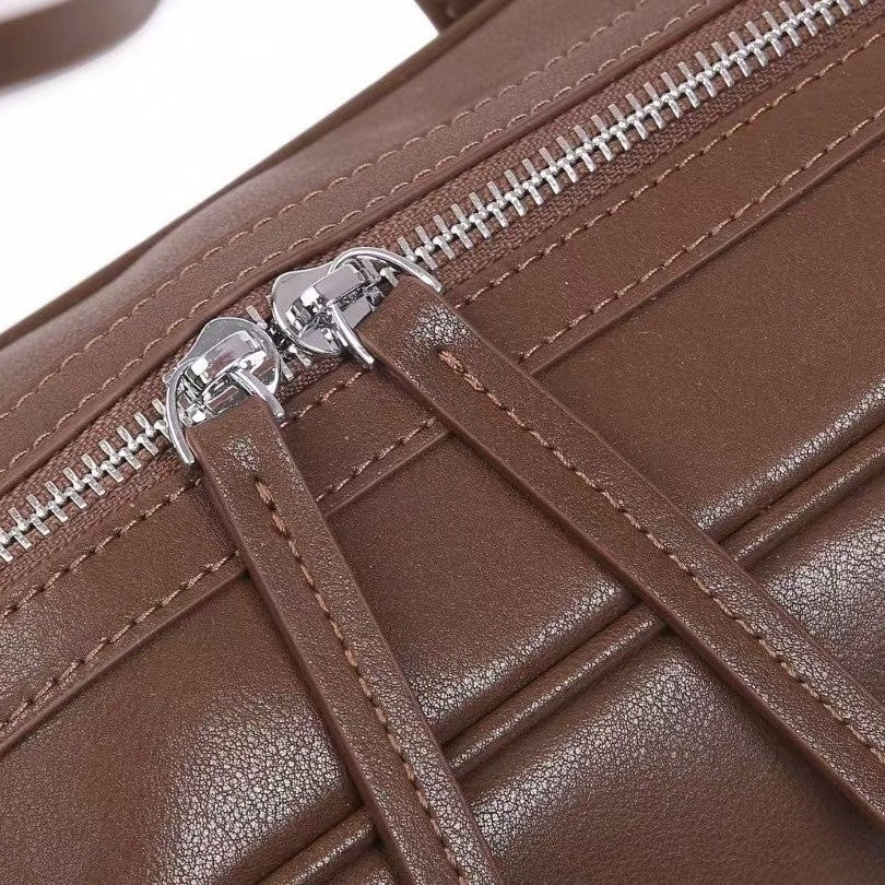 Genuine leather women's bag - premium shoulder bag - 2024 autumn/winter new collection - vintage fashion women's bag - everyday commute crossbody bag