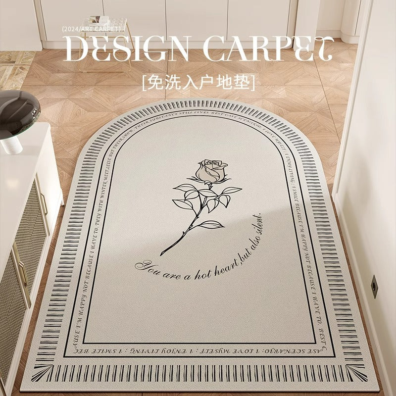 High-end doormat for entryway, home anti-slip floor mat,  new style, minimalist modern luxury, no-wash