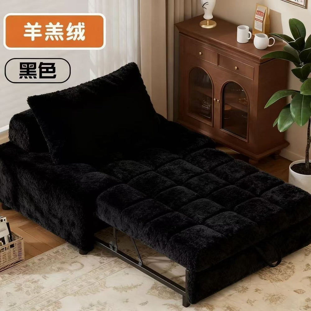 Foldable sofa bed all-in-one dual-purpose small apartment living room balcony multi-functional telescopic bed single double pull-out sofa cotton