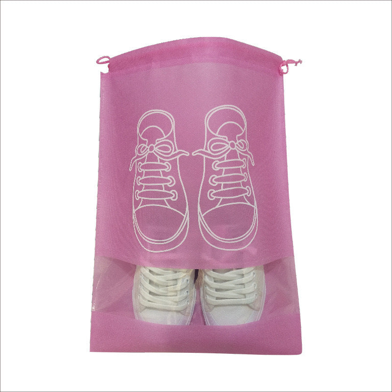 Portable storage, dustproof and moisture-proof thickened shoe bag, shoe storage bag, drawstring bundle bag finishing, travel storage shoe cover.