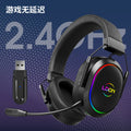 Ldon dragon guardian f02 wireless over-ear gaming headset - bluetooth esports headset for desktop pc fps gaming