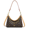 accessible luxury retro old flower crescent women's 2025 new trendy large capacity commuter versatile shoulder crossbody bag wholesale