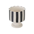 Stylishniche style ceramic goblet casual hand-painted stripescute coffee milk drinking cup photo prop cup