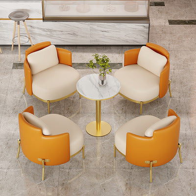 Hotel lobby popular casual sofa beauty salon business reception negotiation table and chairs cafe one table and four chairs slate