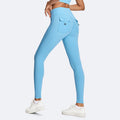 European and american cross-border eco-friendly peach lift yoga pants - high waist, butt-lifting, tummy control, fitness leggings for running and exercise
